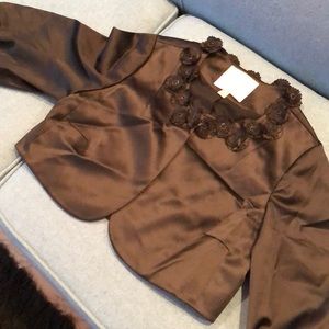 Rebecca Taylor Short Satin Jacket